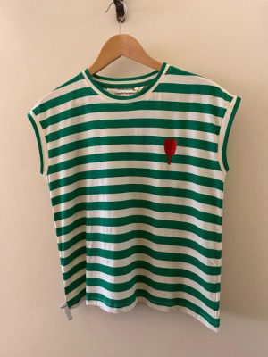 Compania Fantastica Green Stripe T-shirt