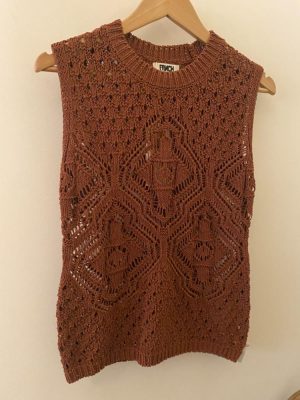 FRNCH 'Nila' Crochet Vest