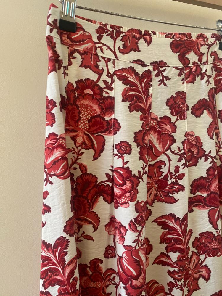 ICHI 'Gilvis' Floral Midi Skirt - Image 3