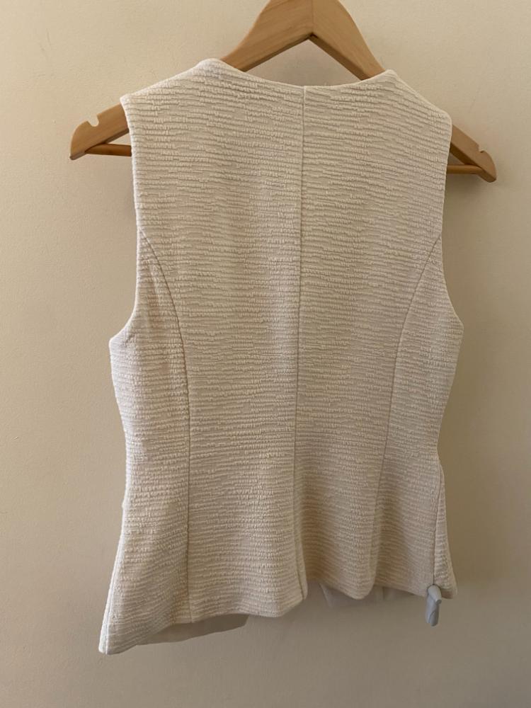 ICHI 'Lumina' Cream Waistcoat - Image 5