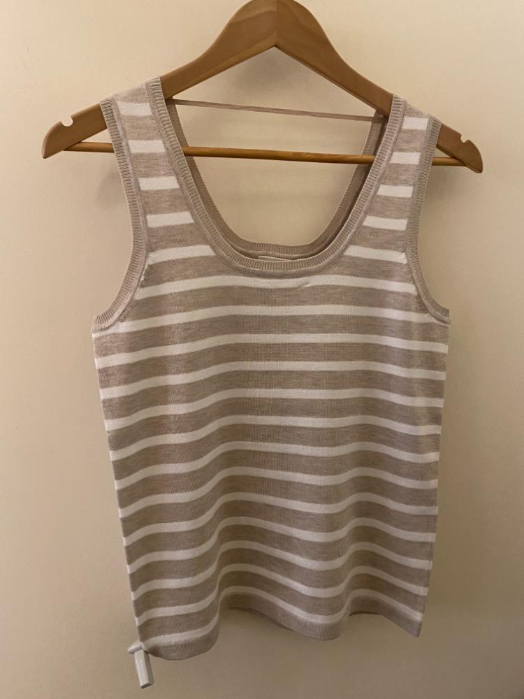 ICHI 'Luls' Knitted Vest Top