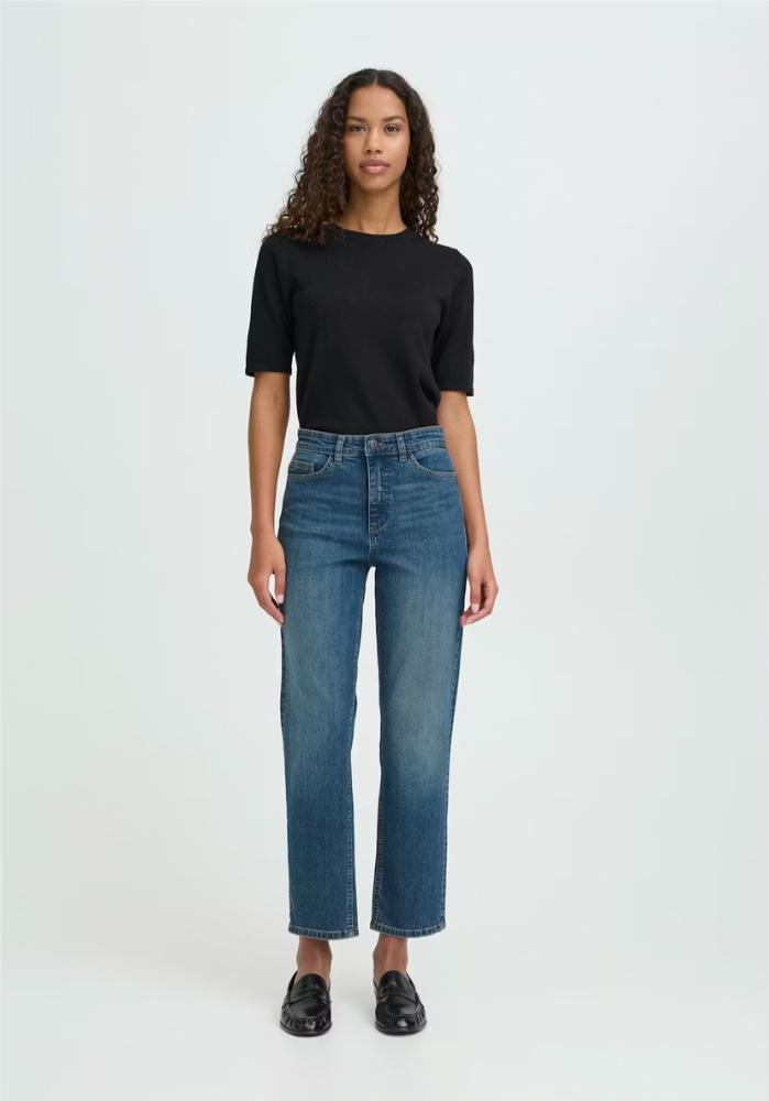 ICHI 'Twiggy' Crop Jeans - Image 2