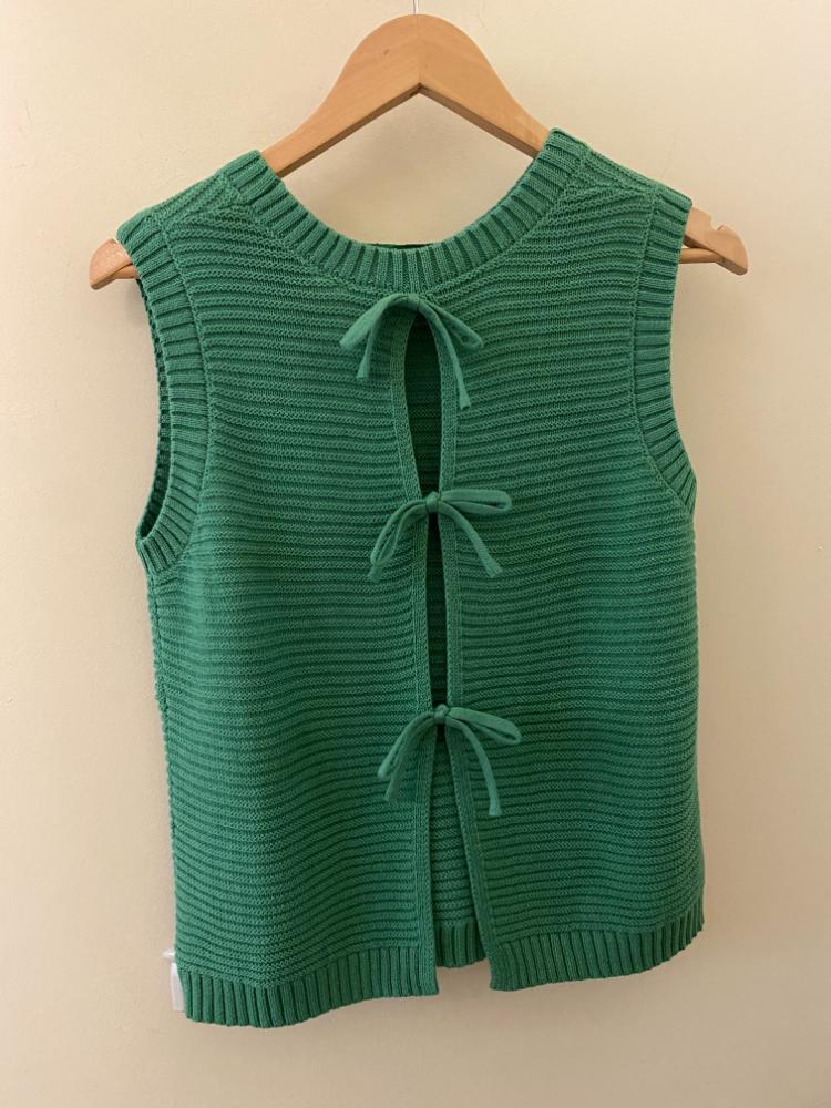 ICHI 'Dotties' Green Slipover - Image 2
