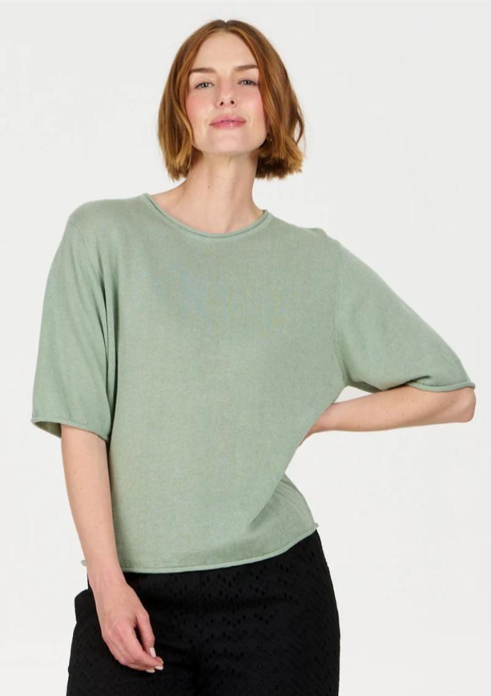 Komodo 'Camille' Ramie Cotton Knit Top - Image 3
