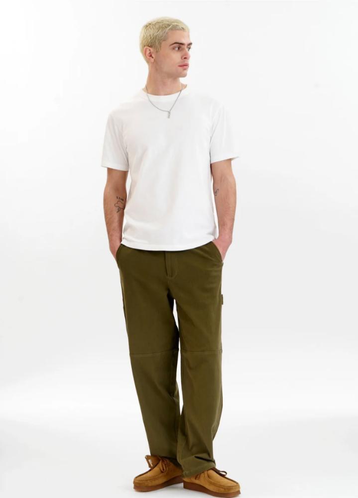 Komodo Green 'Theo' Twill Trousers - Image 8
