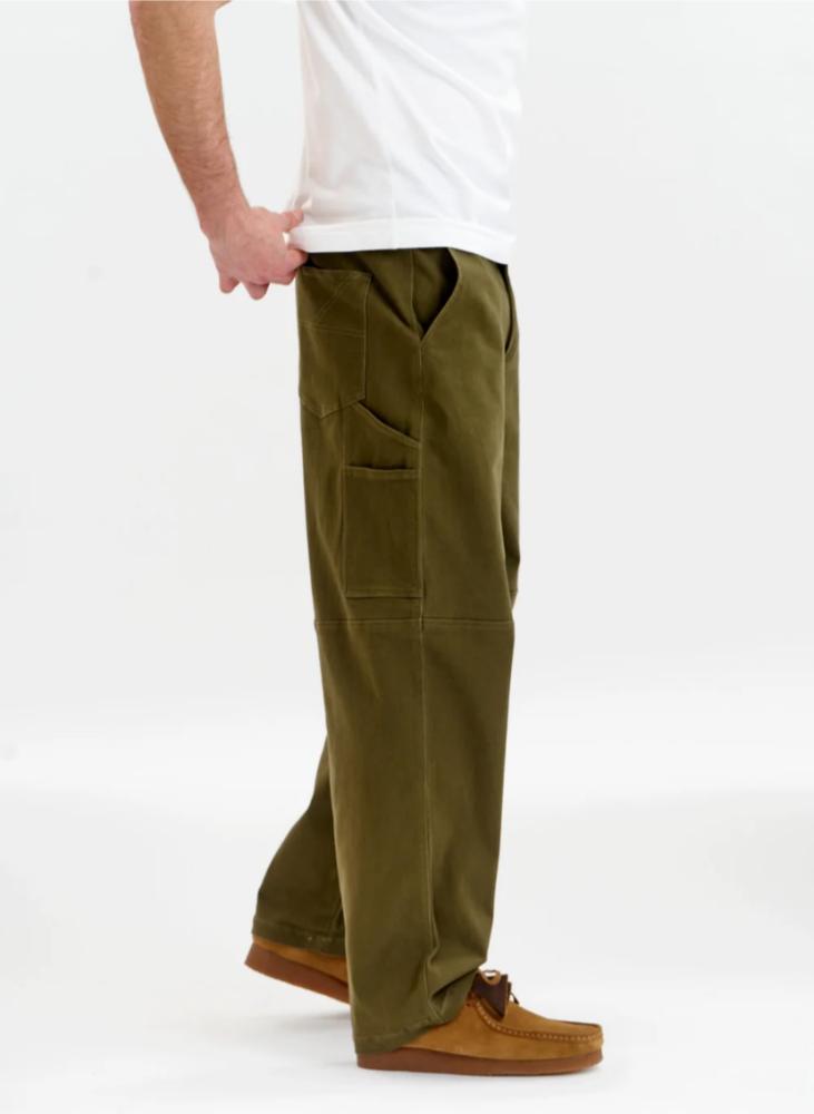 Komodo Green 'Theo' Twill Trousers - Image 4