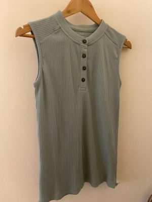 Komodo 'Tina' Sage Green Ribbed Tank