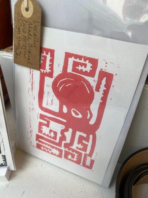 Original Octopus Lino Print