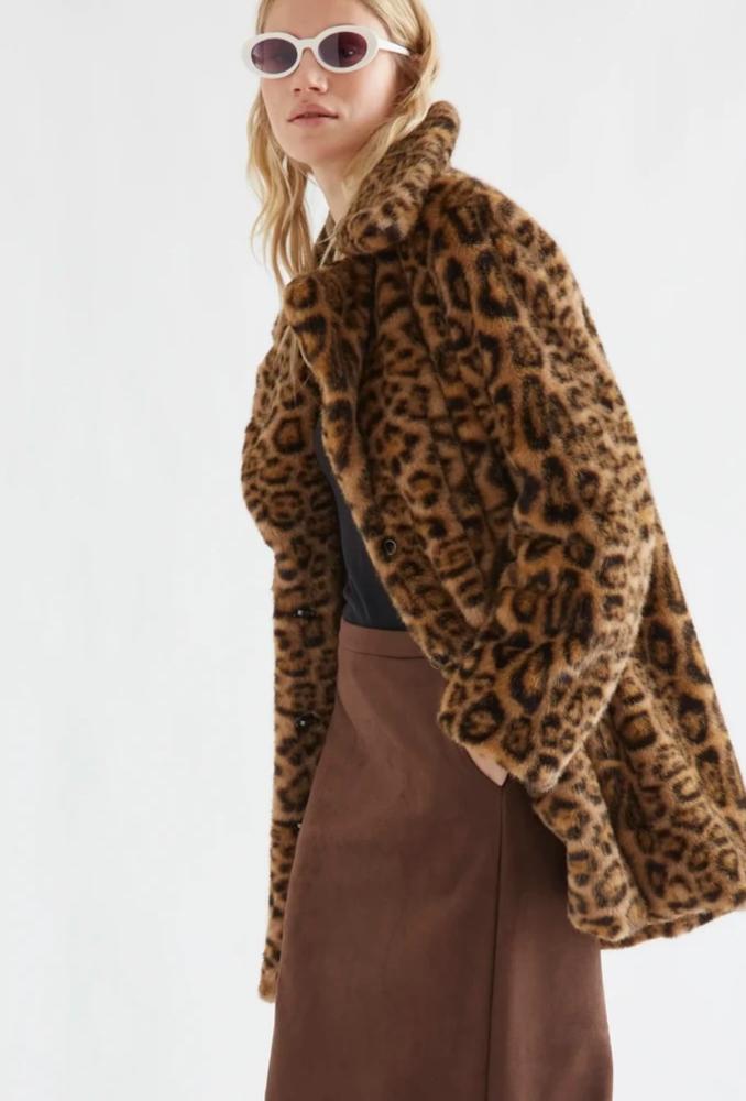 Compania Fantastica Leopard Faux Fur Coat - Image 3