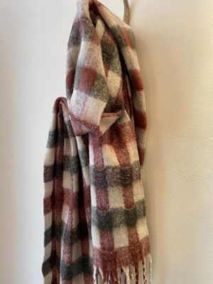 ICHI Maylon Checked Scarf
