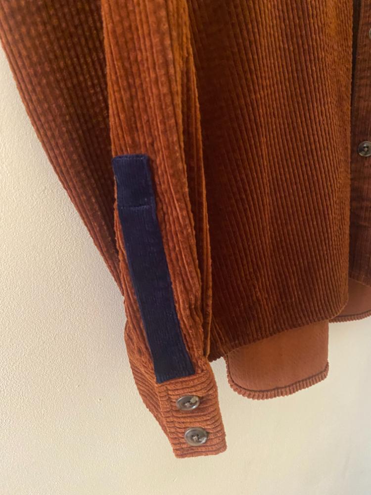 Komodo Karda Chestnut Corduroy Overshirt - Image 3