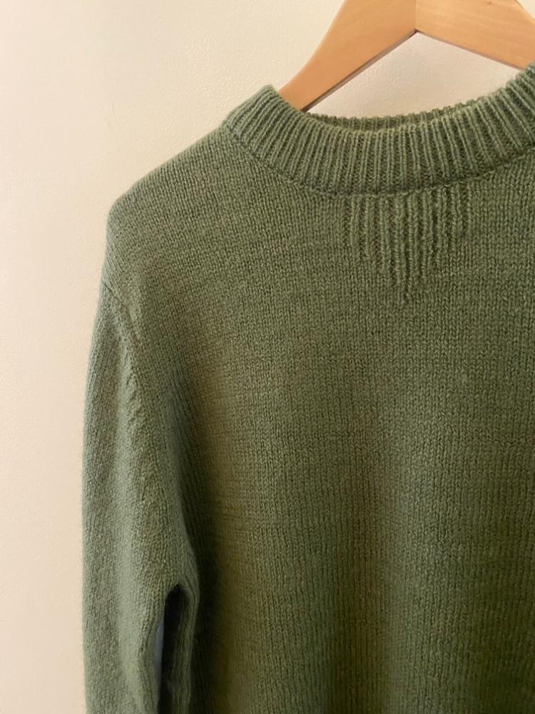 Komodo Marco Olive Lambswool Jumper - Image 2